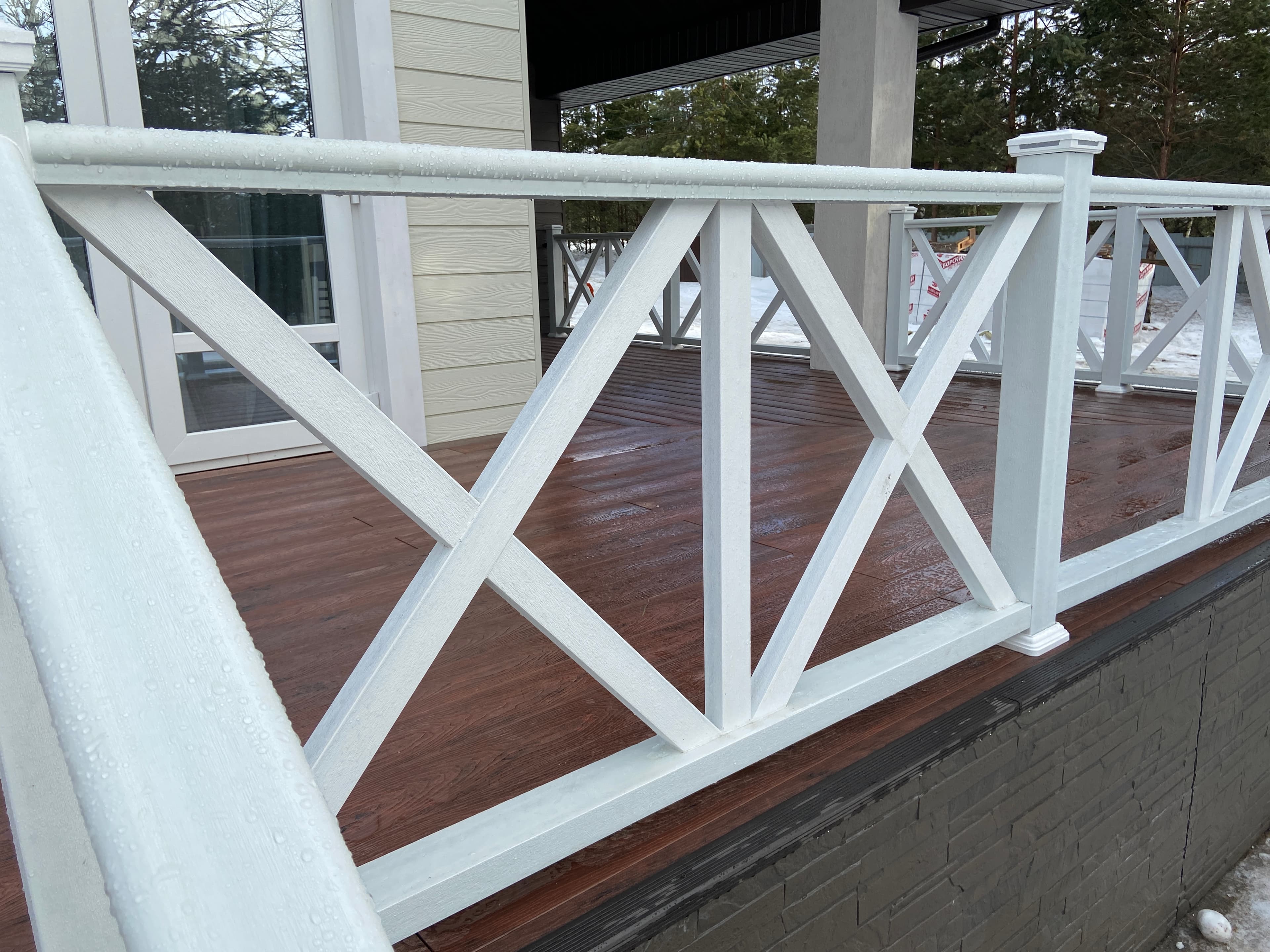 Столб опорный ДПК 100×100