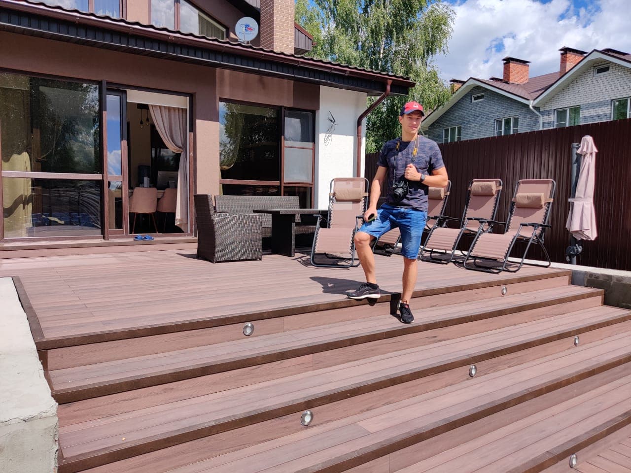 Терраса из ДПК — готовый объект ТехноДПК