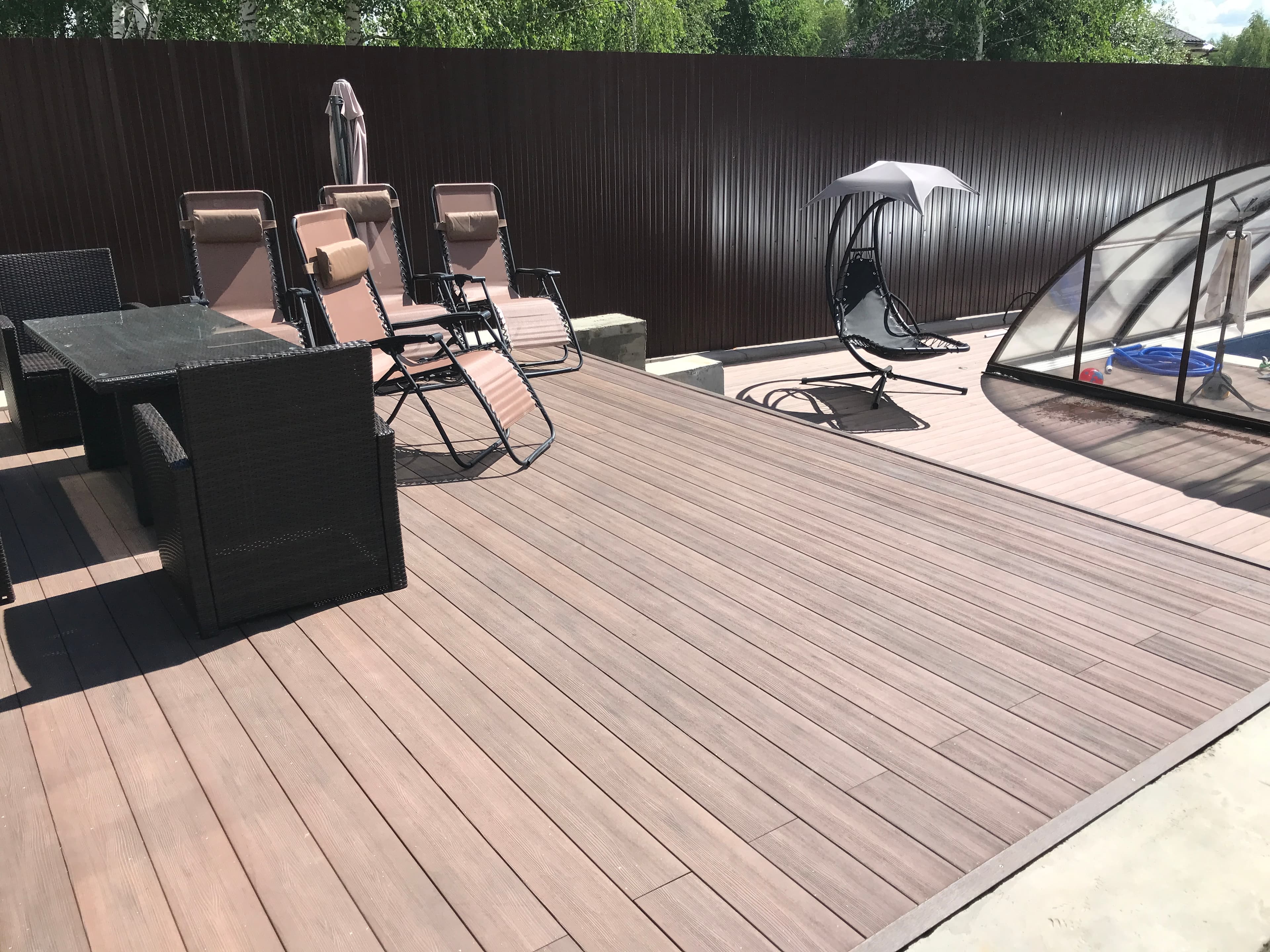 Терраса из ДПК — готовый объект ТехноДПК