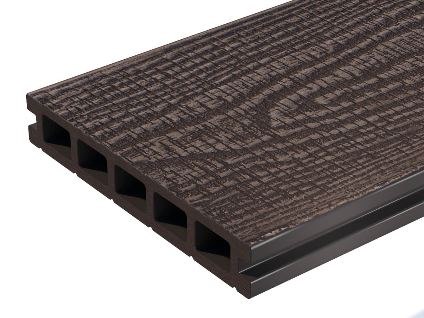 Террасная доска WoodVex Expert Antique Венге, 150 × 25 мм