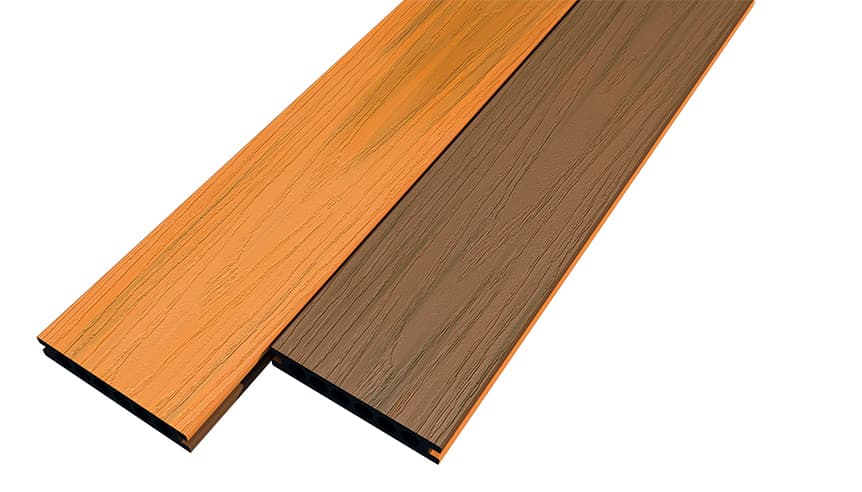 Террасная доска WoodVex Select Ко-Экструзия Тик / Латте, 142 × 22 мм